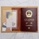 Cartoon Dinosaur & Crocodile Animals Passport Cover Men Women PU Leather Travel Passport Holder Case Card ID Holders 14.5*10cm