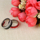 Chanfar Full Crystal Ring 6 7 8 9 10 Sizes Love Wedding Rings For Women Romantic Stainless Steel Ring Charm Jewelry