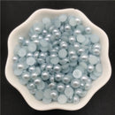 4mm 6mm 8mm 10mm Imitation Pearl Half Round Pearl Flat Back Scrapbook Beads For Phone Case Scrapbook DIY Jewelry Making