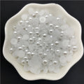 4mm 6mm 8mm 10mm Imitation Pearl Half Round Pearl Flat Back Scrapbook Beads For Phone Case Scrapbook DIY Jewelry Making