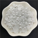 4mm 6mm 8mm 10mm Imitation Pearl Half Round Pearl Flat Back Scrapbook Beads For Phone Case Scrapbook DIY Jewelry Making