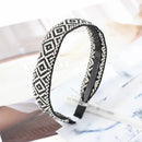 Wholesale Ethnic Ribbon Soft Lovers Thin Embroidery Headwear For Women Good Quality Elastic Non-slip Yoga Beach Hair Accessories