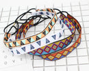 Wholesale Ethnic Ribbon Soft Lovers Thin Embroidery Headwear For Women Good Quality Elastic Non-slip Yoga Beach Hair Accessories