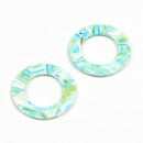 Leopard Print,Tortoise Shell Earring Charm,Acetate Acrylic Beads,Circle Shaped,Boho,Earring Parts,Ohrringe finding,40mm-ACE220