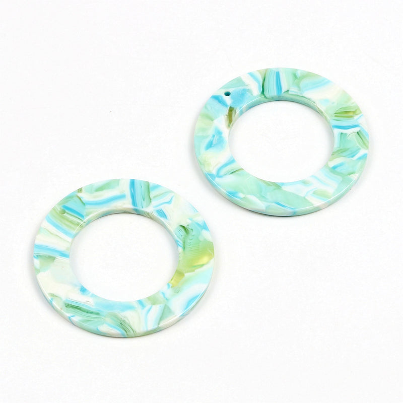 Leopard Print,Tortoise Shell Earring Charm,Acetate Acrylic Beads,Circle Shaped,Boho,Earring Parts,Ohrringe finding,40mm-ACE220