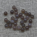20Pcs Natural Stone Beads 8 MM Without Hole Round Semi-Precious For Potted Plants Fish Tank Decorations
