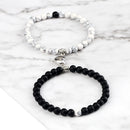 Fashion 2pcs/Set Magnet Couple Bracelets Natural Stone Beads Bracelets For Lovers Distance Valentine Bracelet Friendship Jewelry
