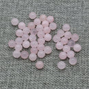 20Pcs Natural Stone Beads 8 MM Without Hole Round Semi-Precious For Potted Plants Fish Tank Decorations