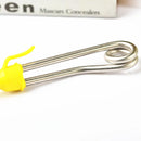 Mini calentador de agua eléctrico de 220 V y 600 W para tazas, ideal para viajes, con enchufes de la UE, Australia, Reino Unido y EE. UU.