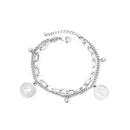 LUXUSTEEL Stainless Steel Blue Evil Eye Crystal Pendants Bracelet for Women Cuban Link Chain Bracelet Bling Fashion Jewelry Gift