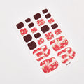 Sanuxc Toe Nail Sticker Self Adhesive Nail Polish Sticker Plain Stickers Nail Decoration Minimalist Nail Wraps Full Cover