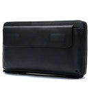 Genuine Leather Business Clutch Wallet Men Long Leather Phone Bag Purse Male Large Size Handy Coin Wallet Card Holder Money Bag