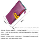 CICICUFF Fashion Wallet Women Genuine Leather Long Clutch Ladies Purse with Zipper Pocket Colorful Phone Wallet Female Billfold