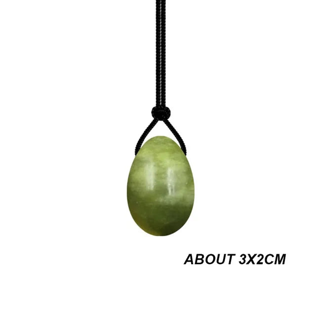 Natural Jade Massage Yoni Egg Vaginal Balls Muscle Massage Ball Women Jade Yoni Wand Kegel Exerciser Drilled Tightening Vagina