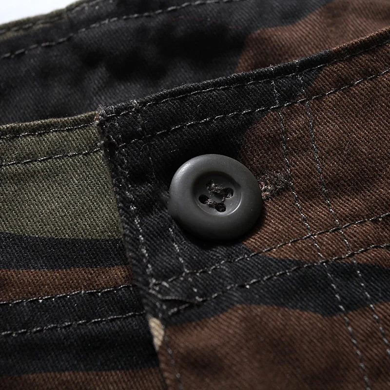 Camouflage Camo Cargo Shorts Men 2023 Summer Casual Cotton Multi-Pocket Loose Shorts Army Military Tactical Shorts Plus Size 44