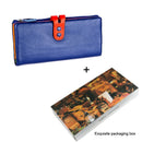 CICICUFF Fashion Wallet Women Genuine Leather Long Clutch Ladies Purse with Zipper Pocket Colorful Phone Wallet Female Billfold