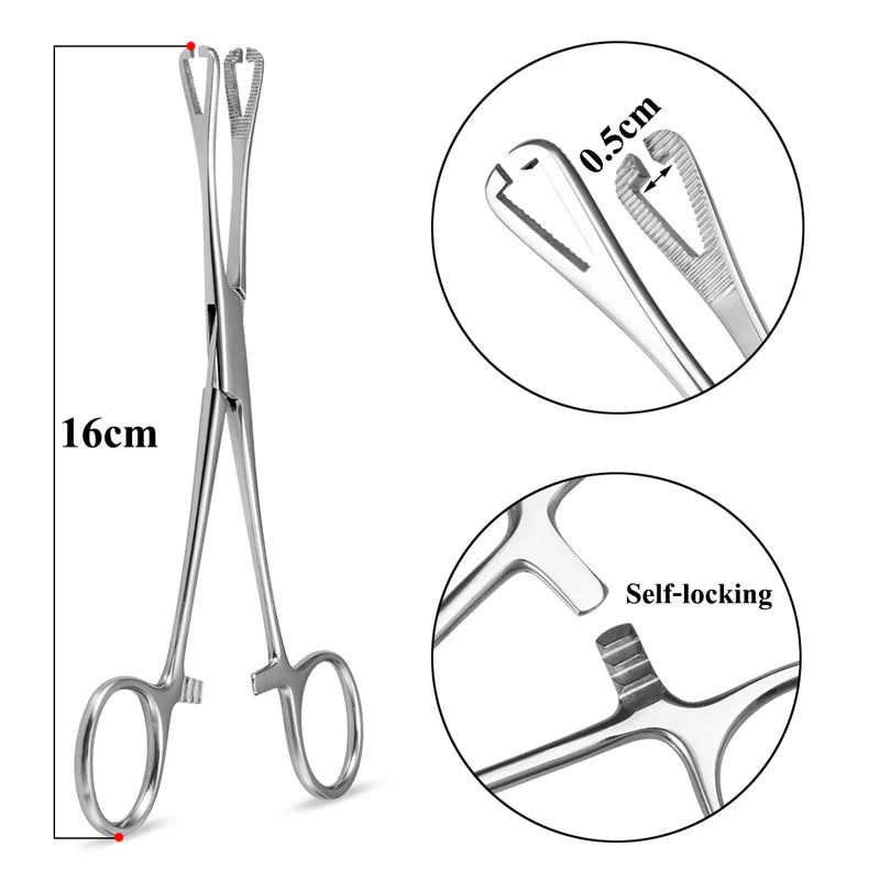 1pc Surgical Steel Tweezers for Catch Bar Grasp Clamp Plier Professional Clip Hold Pole Balls Forceps Body Piercing Jewelry Tool