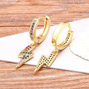 Luxury Fashion Design Heart/Evil Eye/Elephant/Butterfly/Crown/Horn 14 Styles Drop Earrings Wedding Party Accessories Jewelry
