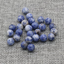 20Pcs Natural Stone Beads 8 MM Without Hole Round Semi-Precious For Potted Plants Fish Tank Decorations