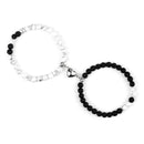 Fashion 2pcs/Set Magnet Couple Bracelets Natural Stone Beads Bracelets For Lovers Distance Valentine Bracelet Friendship Jewelry