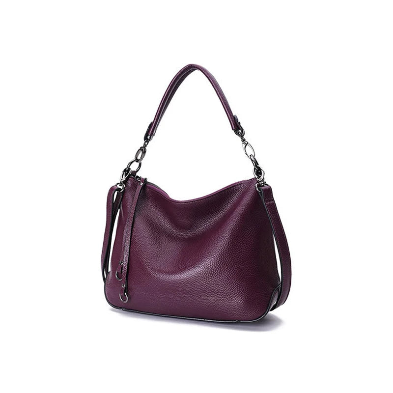 Hobo Bag, Female Leather Messenger Bag, 100% Real Cow Skin, Women's Genuine Leather Shoulder Bag,  Cross body  Bag, A471