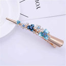 Flower Rhinestone Women Hair Accessories  Beautiful Floral Hair Clip Girls Hair Pins Sweet Wedding Headwear Crystal Barrette