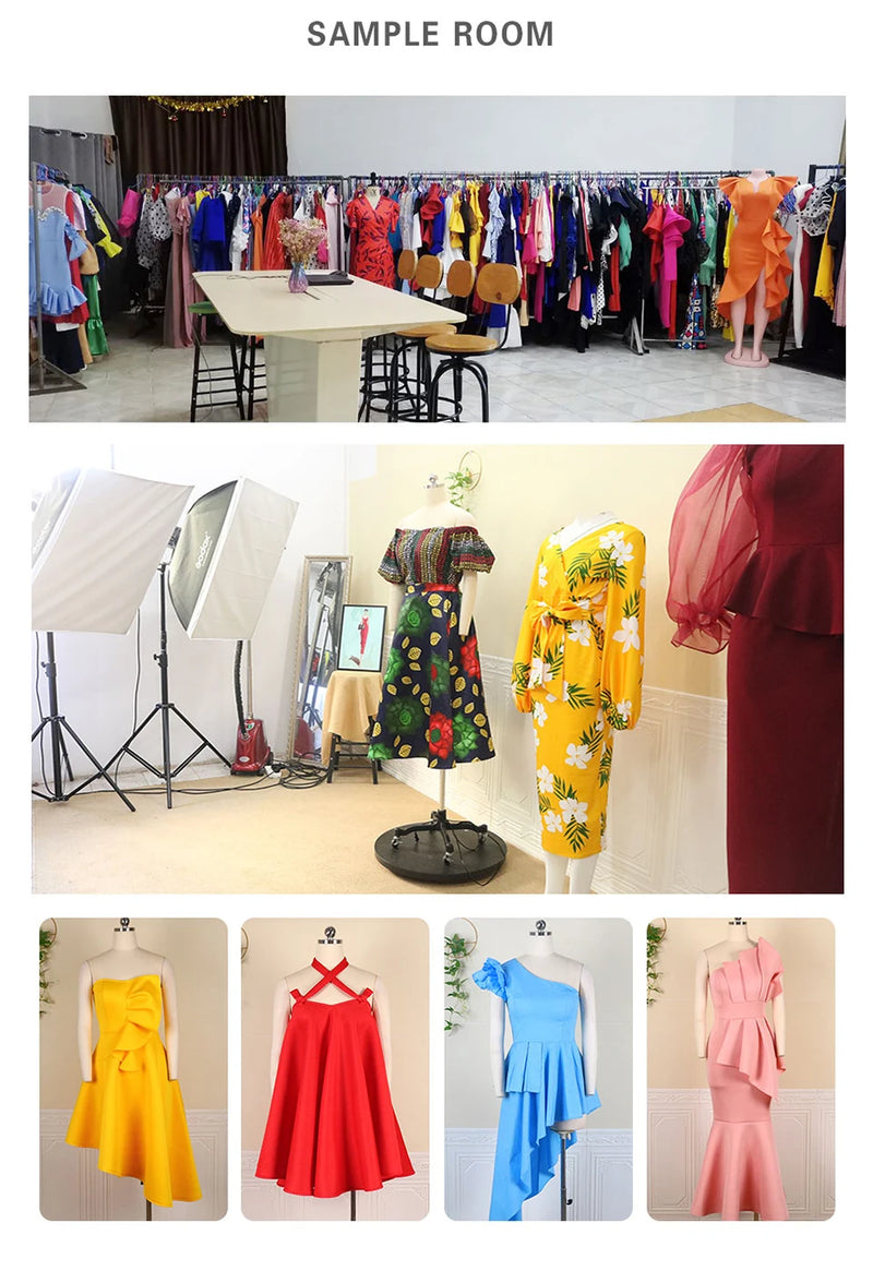 Aomei Elegant Bodycon Slim Party Dress V Neck Hollow Out Long Sleeve Bowtie African Female Wedding Guest Evening Occasion Gowns