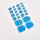 Sanuxc Toe Nail Sticker Self Adhesive Nail Polish Sticker Plain Stickers Nail Decoration Minimalist Nail Wraps Full Cover