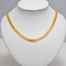 Dubai Arab Gold Color necklace For Man Women Tone Snake Chain Miami Cuba Link with Round Box and Wheat Chains Choker Jewelry