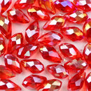 YHBZRET Waterdrop Pendant Austrian crystal beads 8*13mm 30pcs Teardrop glass loose bead for jewelry making bracelet Earrings DIY