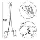 1pc Surgical Steel Tweezers for Catch Bar Grasp Clamp Plier Professional Clip Hold Pole Balls Forceps Body Piercing Jewelry Tool