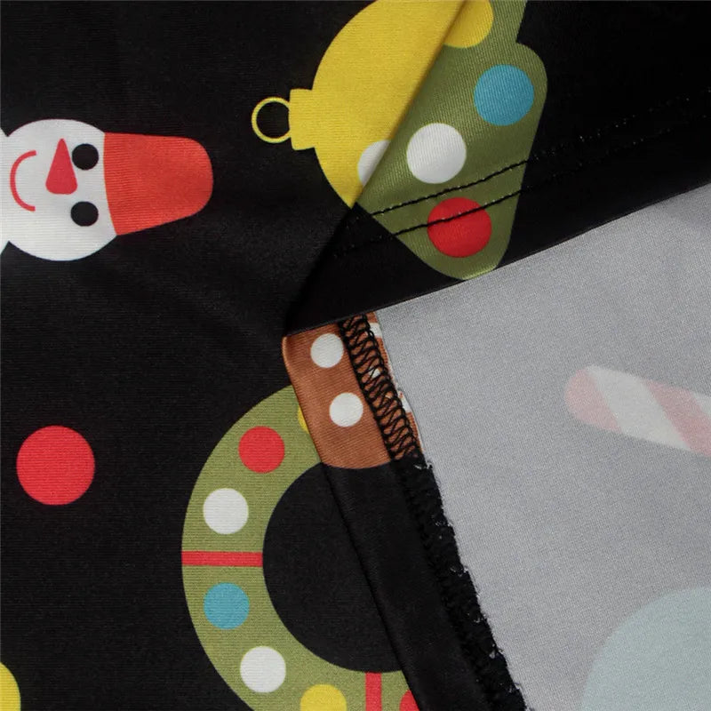 Christmas Mini Dresses For Women Fashion Christmas Trees Print Long Sleeve Loose Dress 2022 New Year Autumn Ladies Party Dress