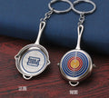 PUBG Fashion Eat Chicken Keychain Battlegrounds Backpack Battle Frying Pan Helmet 98k Key Ring Woman Man Jewwlry Wholesale