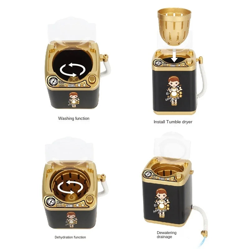 2021 vibrating the same child mini appliance set simulation washing machine toy small appliances girl play house toy