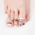 Sanuxc Toe Nail Sticker Self Adhesive Nail Polish Sticker Plain Stickers Nail Decoration Minimalist Nail Wraps Full Cover