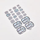 Sanuxc Toe Nail Sticker Self Adhesive Nail Polish Sticker Plain Stickers Nail Decoration Minimalist Nail Wraps Full Cover