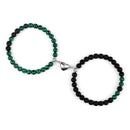 Fashion 2pcs/Set Magnet Couple Bracelets Natural Stone Beads Bracelets For Lovers Distance Valentine Bracelet Friendship Jewelry