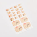 Sanuxc Toe Nail Sticker Self Adhesive Nail Polish Sticker Plain Stickers Nail Decoration Minimalist Nail Wraps Full Cover