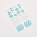 Sanuxc Toe Nail Sticker Self Adhesive Nail Polish Sticker Plain Stickers Nail Decoration Minimalist Nail Wraps Full Cover