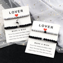 Fashion 2pcs/Set Magnet Couple Bracelets Natural Stone Beads Bracelets For Lovers Distance Valentine Bracelet Friendship Jewelry