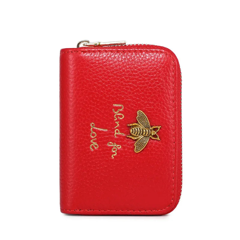 Brand Designer Leather Organizer Credit Card Holder Women Business Cards Holder 2023 Ladies Minimalist Travel Card Bag Wallets