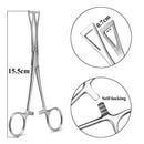 1pc Surgical Steel Tweezers for Catch Bar Grasp Clamp Plier Professional Clip Hold Pole Balls Forceps Body Piercing Jewelry Tool