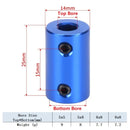 RAMPS 1pcs Aluminum Alloy Coupling Bore D14L25 5mm 6mm 8mm Blue Flexible Shaft Coupler Screw For Stepper Motor Accessories