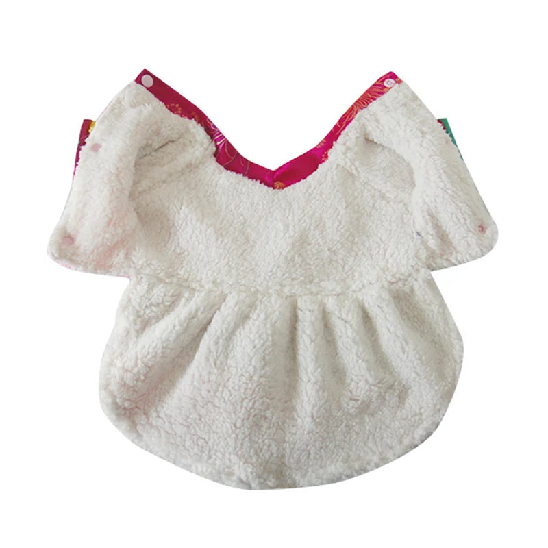 Pet Dog Cat Clothes Korean Style Winter Dress Coat Gorgeous Clothing for Dog Noble Hanbok Warm Fleece Dog Clothes Puppy Clothing