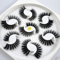 QSTY 7pairs 15-25mm 3D Mink Lashes Natural Long False Eyelashes Dramatic Volume Fake eye Lash Makeup for eyelashe extension
