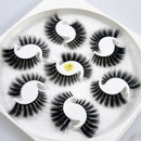 QSTY 7pairs 15-25mm 3D Mink Lashes Natural Long False Eyelashes Dramatic Volume Fake eye Lash Makeup for eyelashe extension