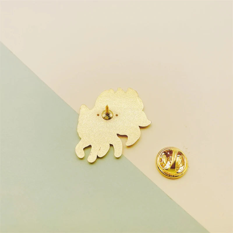 Cartoon Cute Animals Enamel Pins Black White Fox Suit Alloy Brooch Badge Clothes Bag Accessories Woman Jewelry Gift For Friends