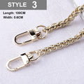 100cm DIY Women Metal Bags Strap Chain Stainless Steel Bag Belt For Crossbody Girl Detachable Shoulder Accessories Handbag Strap