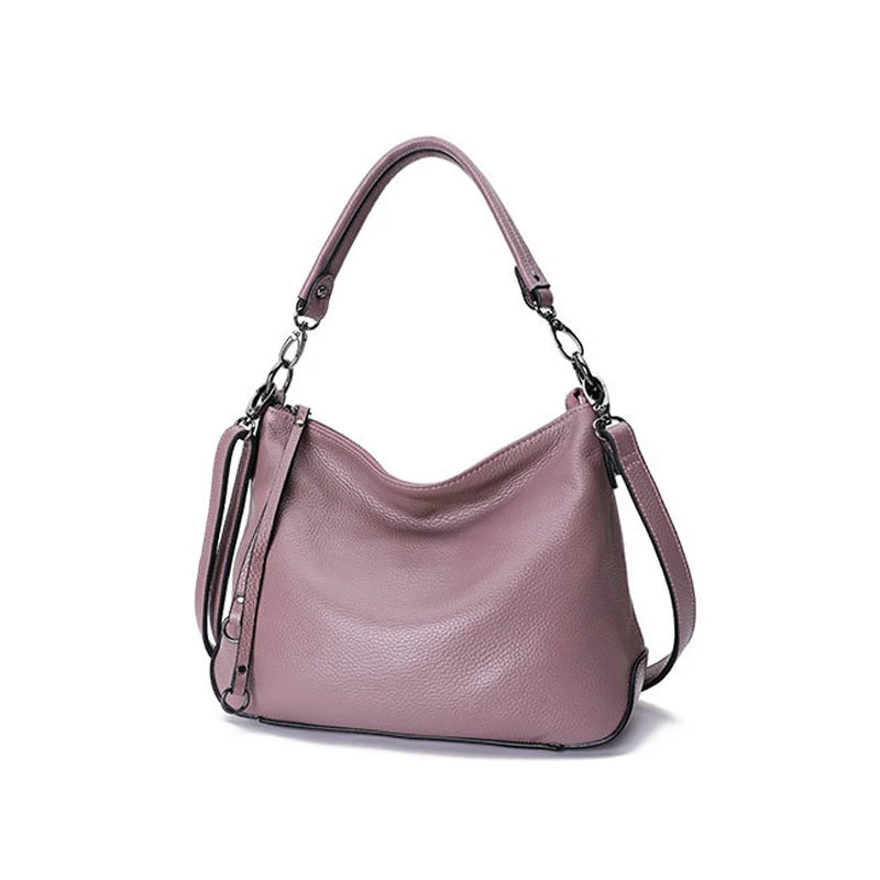 Hobo Bag, Female Leather Messenger Bag, 100% Real Cow Skin, Women's Genuine Leather Shoulder Bag,  Cross body  Bag, A471