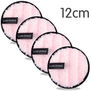 4 discos reutilizables desmaquillantes, paño de microfibra, toalla limpiadora facial, esponjas lavables para el cuidado de la piel, esponjas cosméticas.